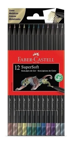 Lápices Faber Castell Super Soft METAL. x12