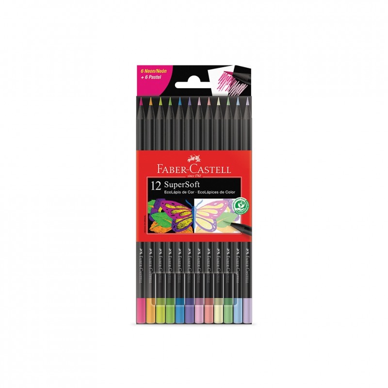 Lápices Faber Castell Super Soft PASTEL. x12 