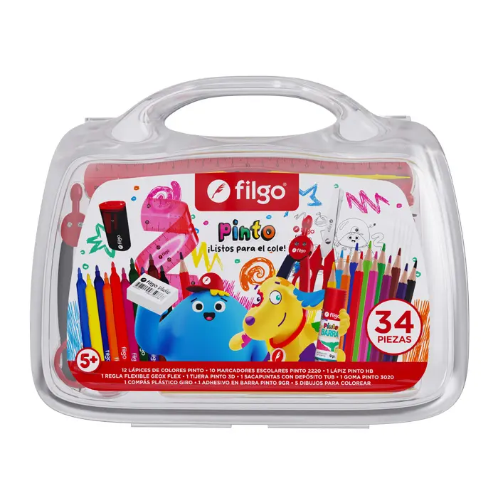 FILGO VALIJA PINTO PEQUEÑOS ARTISTAS EST. PLASTICO X34
