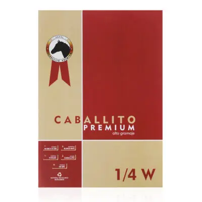 BLOCK DIBUJO CABALLITO. 1/4W-180gr-10H