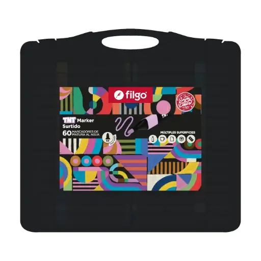 FILGO MARCADOR ACRILICO TNT 3.0 - VALIJA X60 COLORES