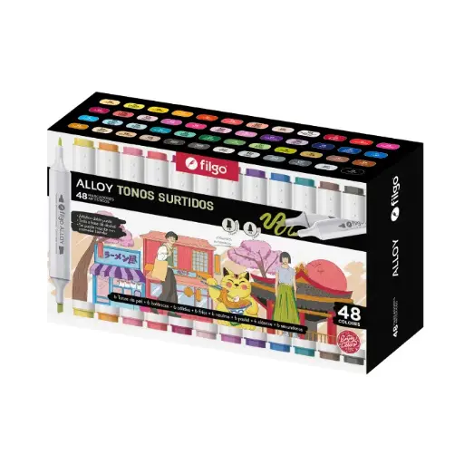 MARCADOR ARTISTICO FILGO ALLOY. ESTUCHE 48