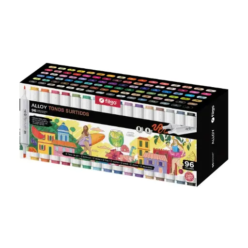 MARCADOR ARTISTICO FILGO ALLOY. ESTUCHE 96