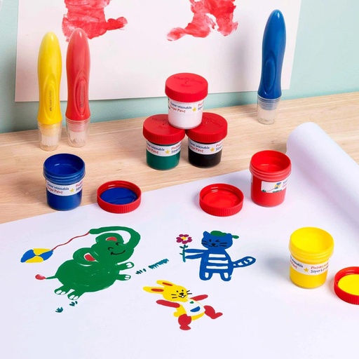 [3191] PINTURA PARA DEDO FABER CASTELL LITTLE CREATIVES X6