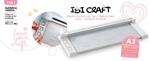 CIZALLA ROTATIVA TRIPLE CORTE IBI CRAFT A3
